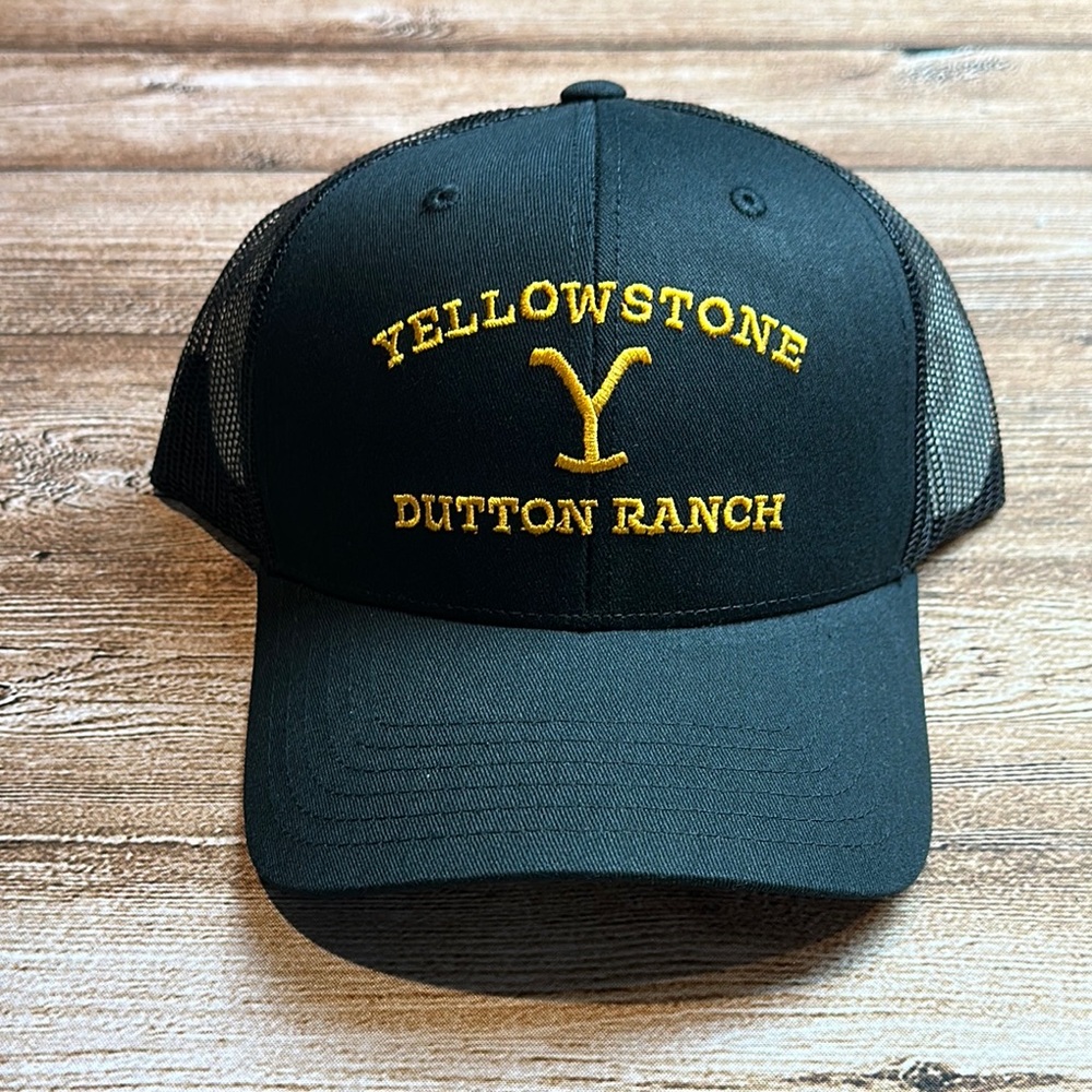 Yellowstone Dutton Ranch Black Trucker Hat - NWT